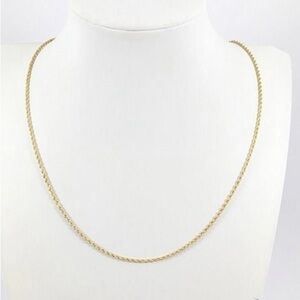 18.5" 10K Yellow Gold Rope Chain
Necklace 1.6g